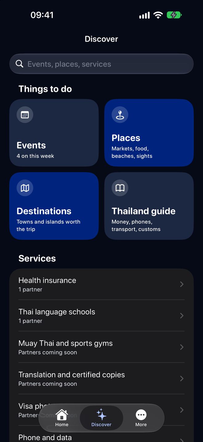 Discover: Events, Places, Destinations, Thailand guide and Services