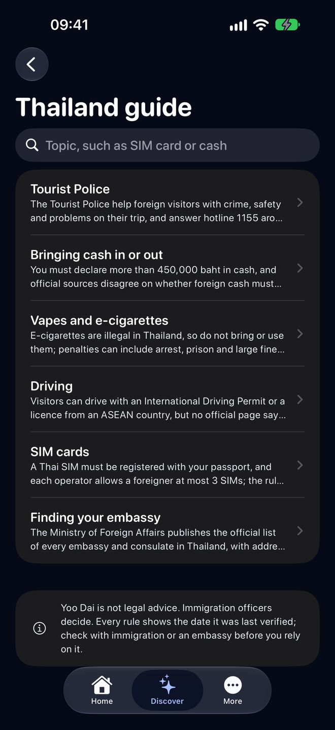 Thailand guide: Tourist Police, bringing cash, vapes, driving, SIM cards, finding your embassy